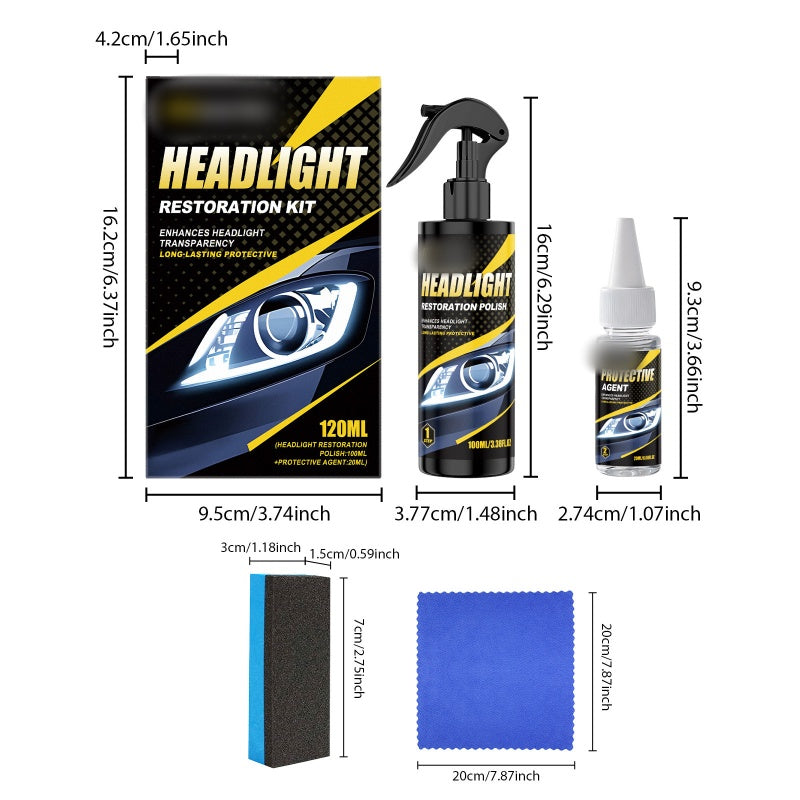 ClearBeam Set — Koplamp Herstel Kit | 50% KORTING