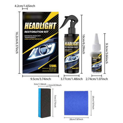ClearBeam Set — Koplamp Herstel Kit | 50% KORTING