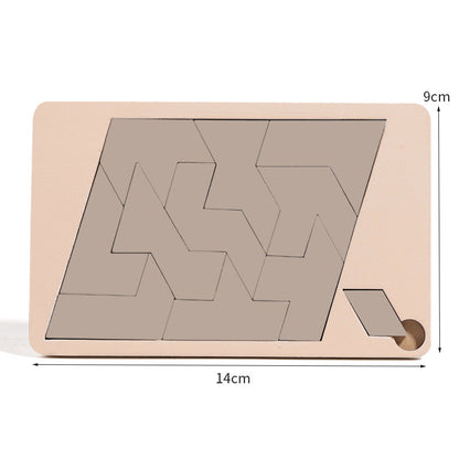 MindFlex - Breinpuzzel Houten Tangram | 50% KORTING