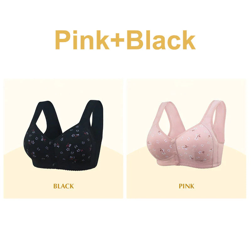 ComfortWear – Comfortabele bh met voorsluiting en knoopsluiting | 1+1 GRATIS