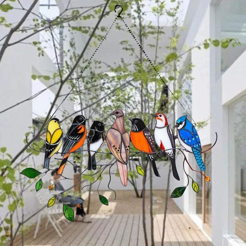 VogelVibes - Breng vreugde en kleur in huis met een levendige zonnevanger van glas | 50% KORTING