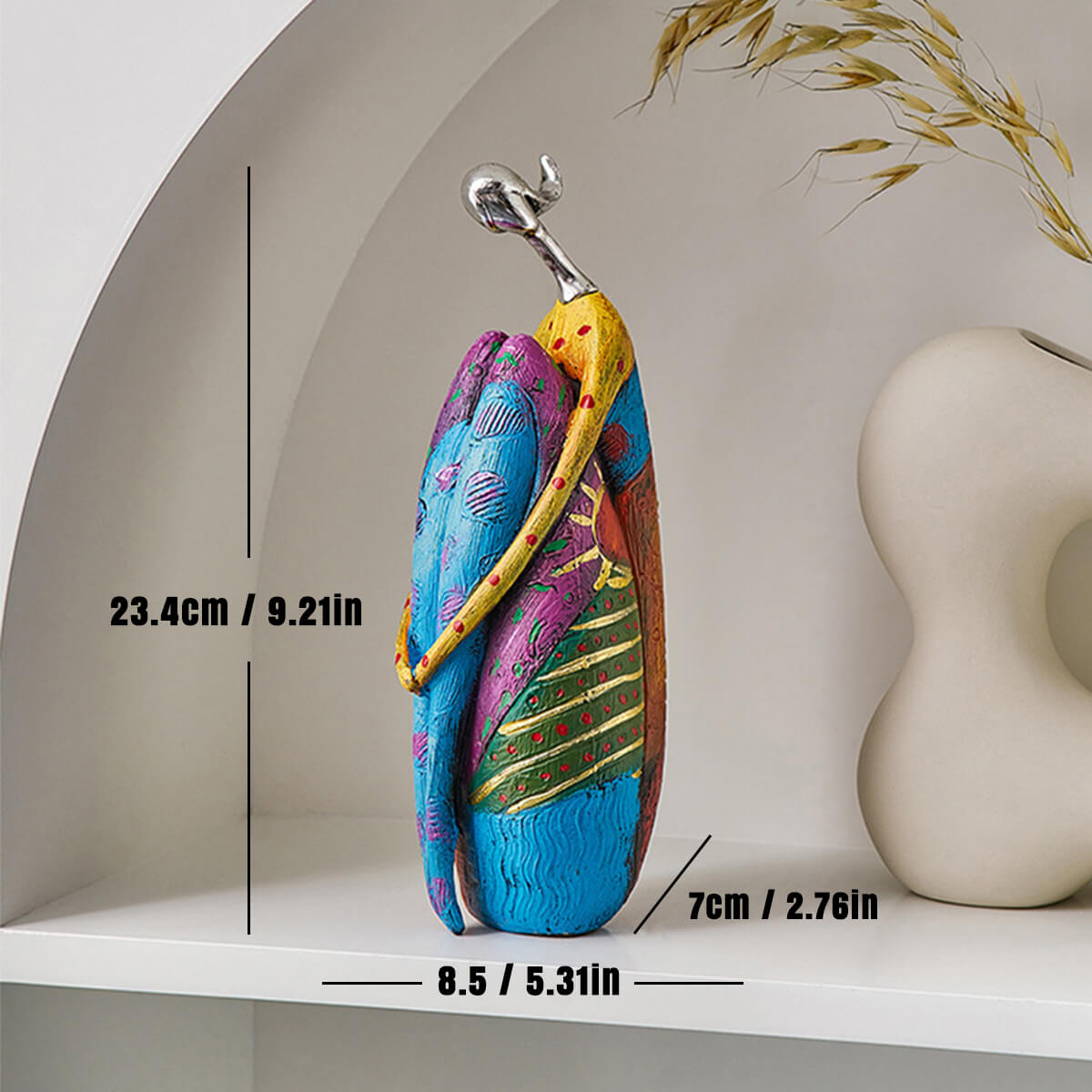 Artista – Abstract kleurrijk decoratief vrouwenfiguur | 50% KORTING