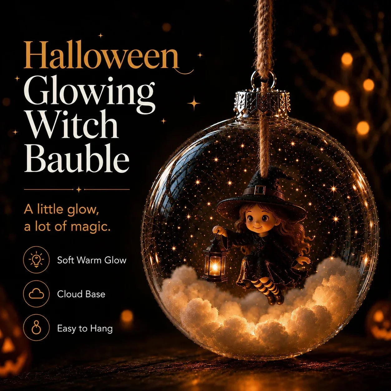 LumaFable Mini Hanglampen – Ontsteek Gezellige Halloweenmagie