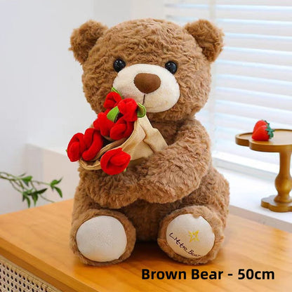 HeartCuddle – Rozenbeer Knuffel | 50% KORTING