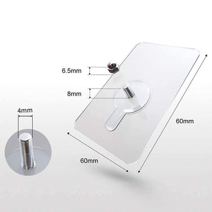 Ponsvrije transparante haken