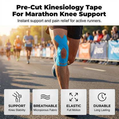 KneeFlex Set 4 stuks — Sport Knie Tape | 50% KORTING
