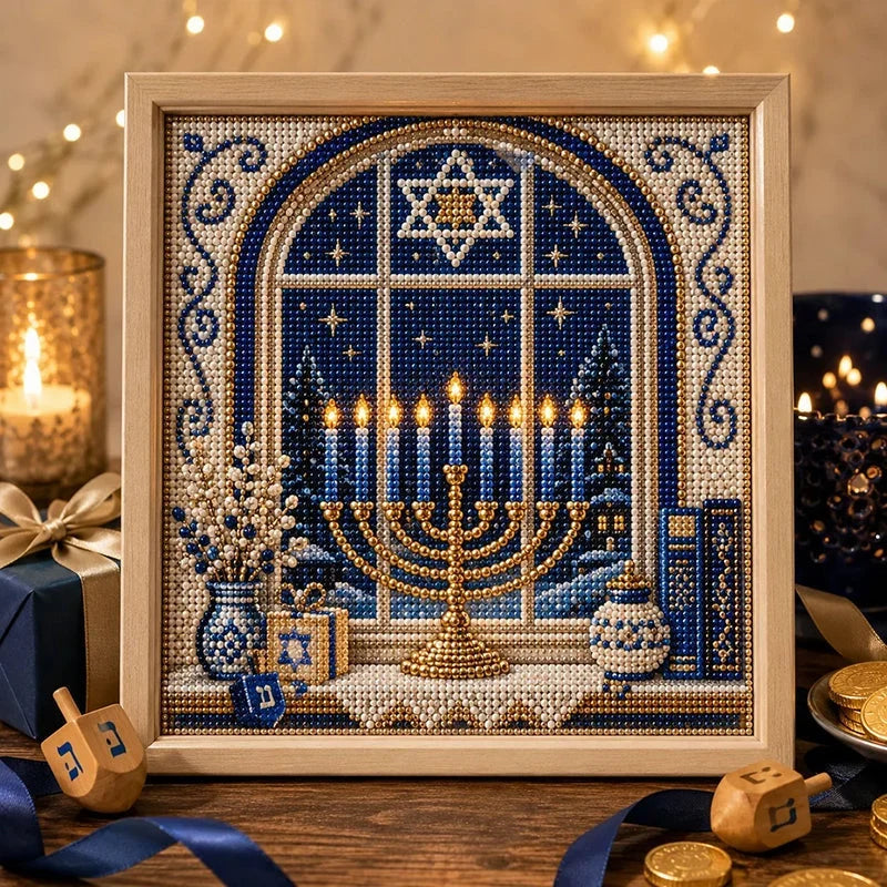 GlowCraft Menorah Knutselpakket — Ontsteek Vreugde, Straal Rust uit