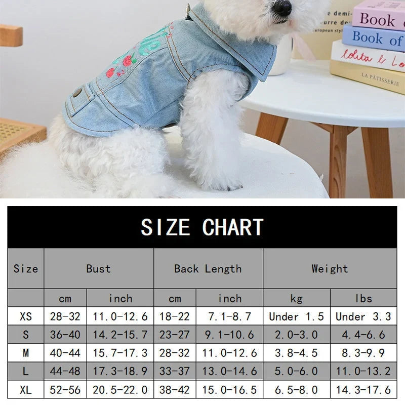 Zachte Denim Hondenjas — Stijl Comfort Vertrouwen