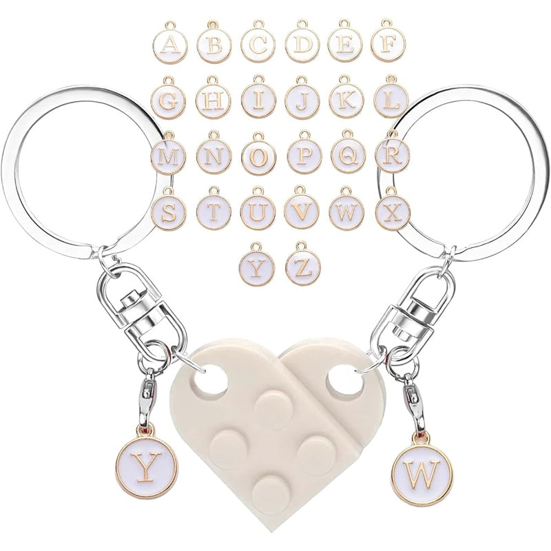 Letterblok Sleutelhanger — Deelbare Oprechte Verbinding