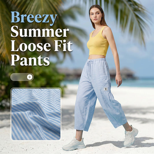 Lena — Lichtgewicht Zomerse Broek met Wijd Beenontwerp
