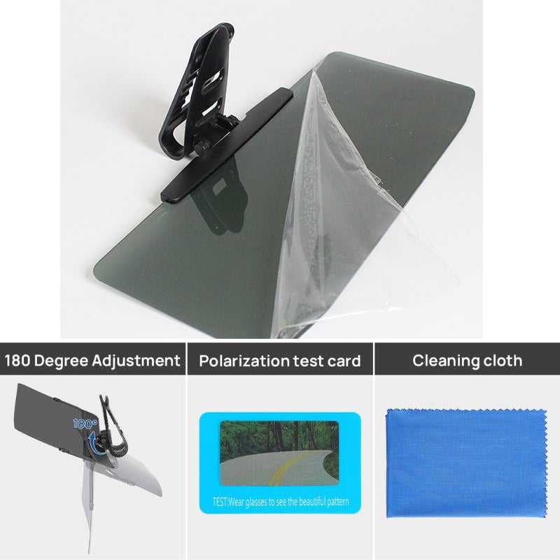 ClearDrive™ – Zonneklep met Gepolariseerde Anti-Verblindingsbescherming voor Veilig & Comfortabel Autorijden | 50% KORTING