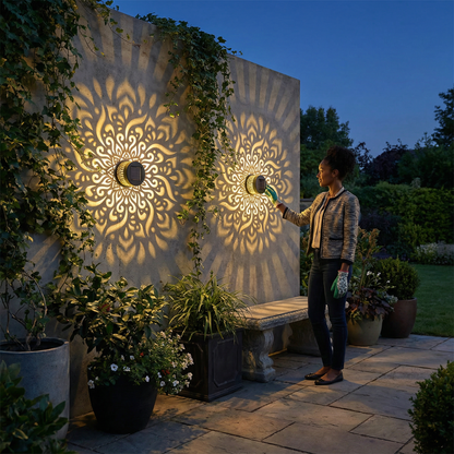 LumaMandala — Solar Projector Licht | 1+1 GRATIS