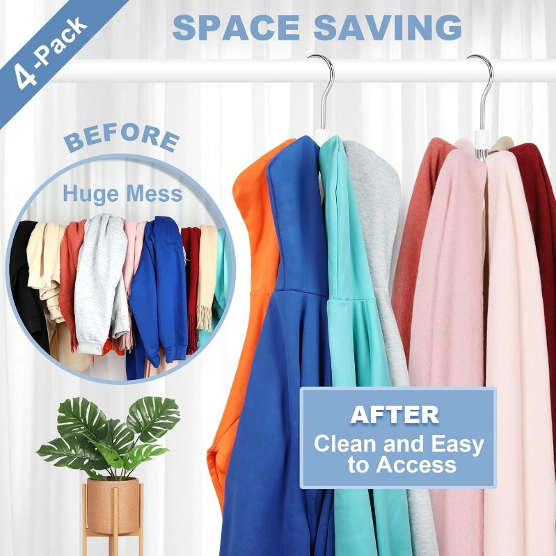 ClosetMaster – 360° draaibare hoodie- en tasorganizer | 1+2 GRATIS