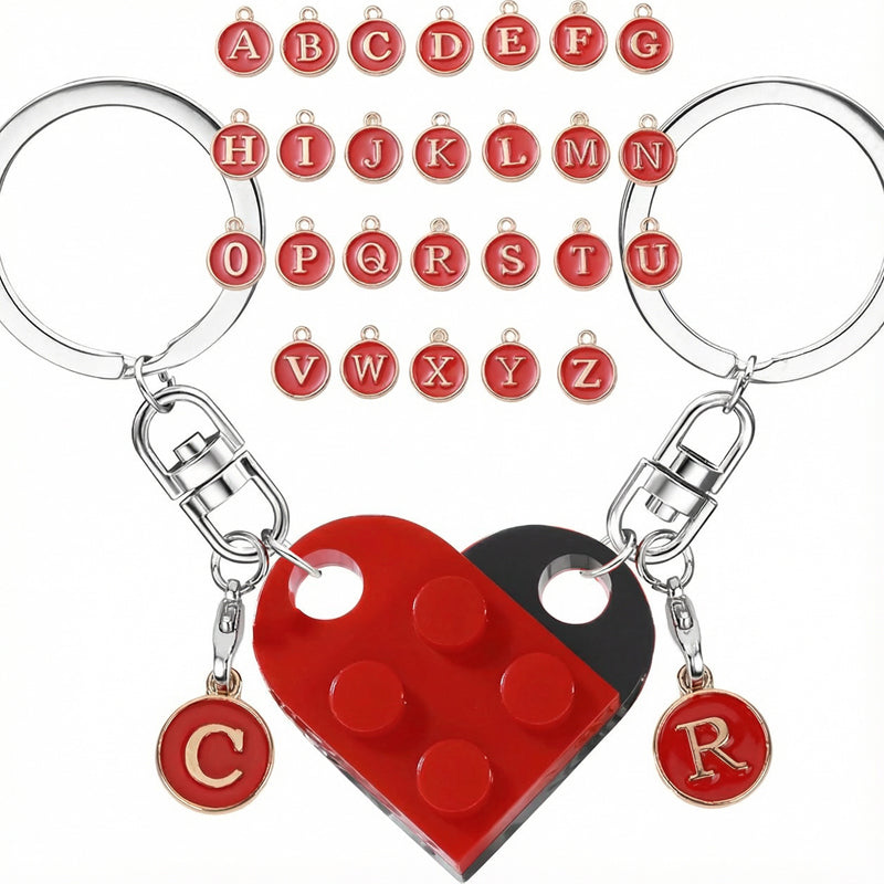 Letterblok Sleutelhanger — Deelbare Oprechte Verbinding