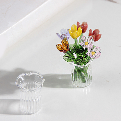 MiriFlor Mini Glazen Bloemen — Moeiteloze Kleurenmagie