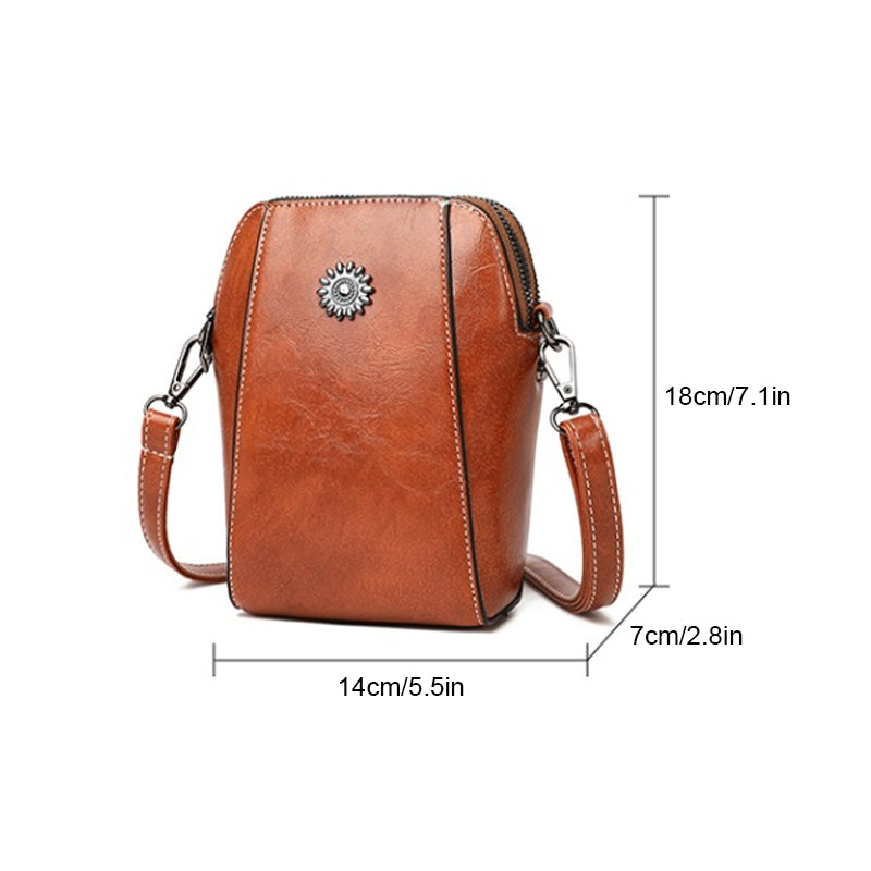 LuxeMini - Mini-crossbodytas van zacht leer | 50% KORTING