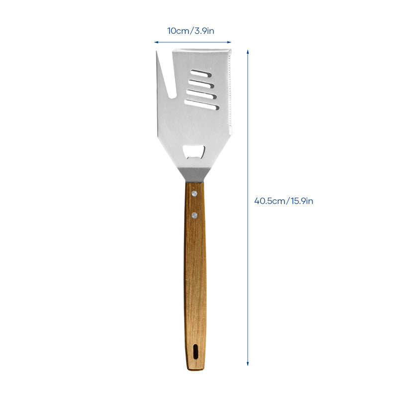 5-in-1 grillspatelvork met mes BBQ-gereedschap