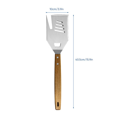 5-in-1 grillspatelvork met mes BBQ-gereedschap