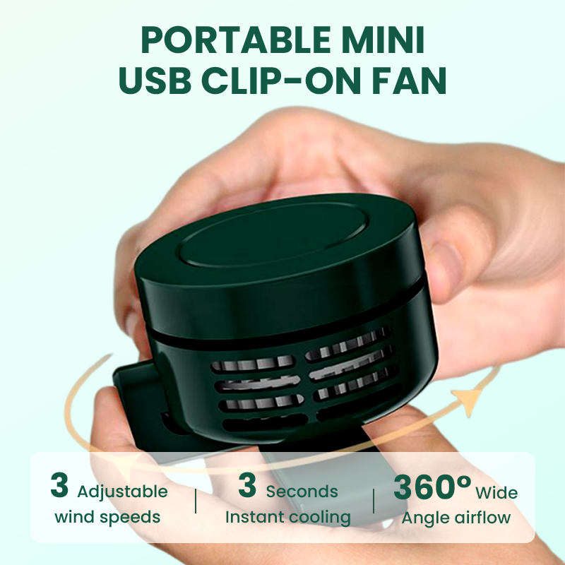 SparkBreeze — Draagbare Clipventilator | 50% KORTING