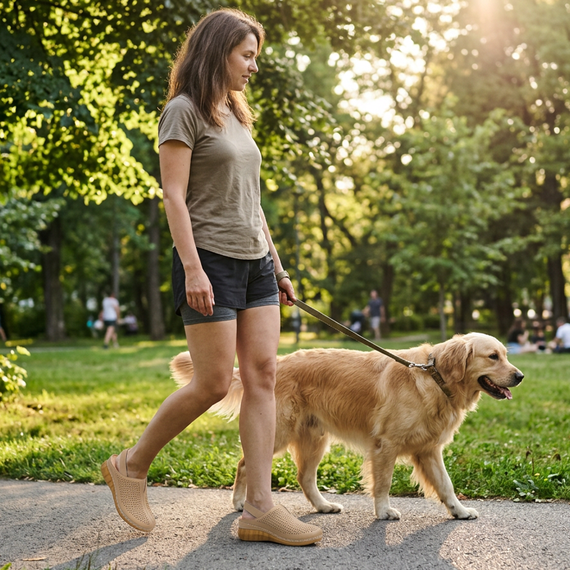 Ava – Geperforeerde Sleehak Sandalen met Bandjes voor Comfort de Hele Dag