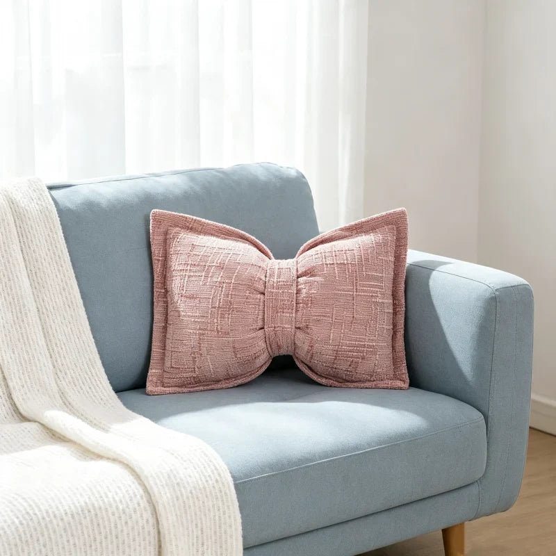LuxeFleur Strik Chenille Kussen – Gezellig Comfort, Moeiteloze Stijl