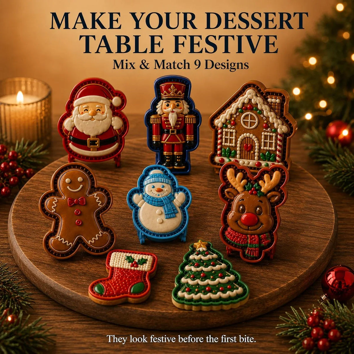 JoyMold Mini Taartjesmaker met 9 Designs – Ontketen Vrolijk Bakplezier