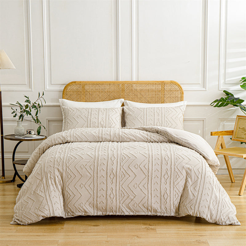 LuxeLoom Cutwork Zacht Pluizend Beddengoed Set — Zachtheid die Verzacht