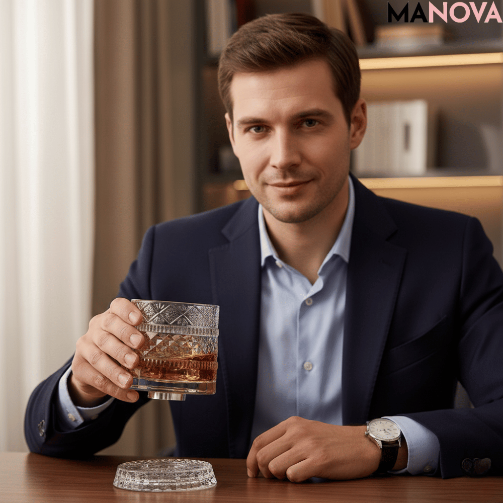 SpinMaster – Roterend Whiskeyglas 255ml | 1+1 GRATIS