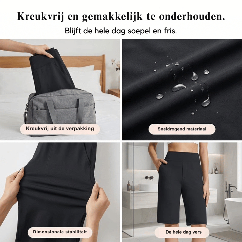 Nina — High Waist Stretch Short | 50% KORTING