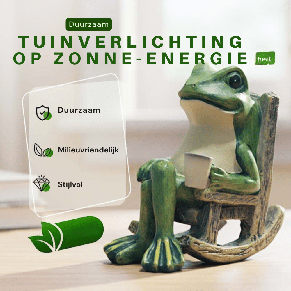 GlowFrog — Zonnelamp Kikker  | 50% KORTING