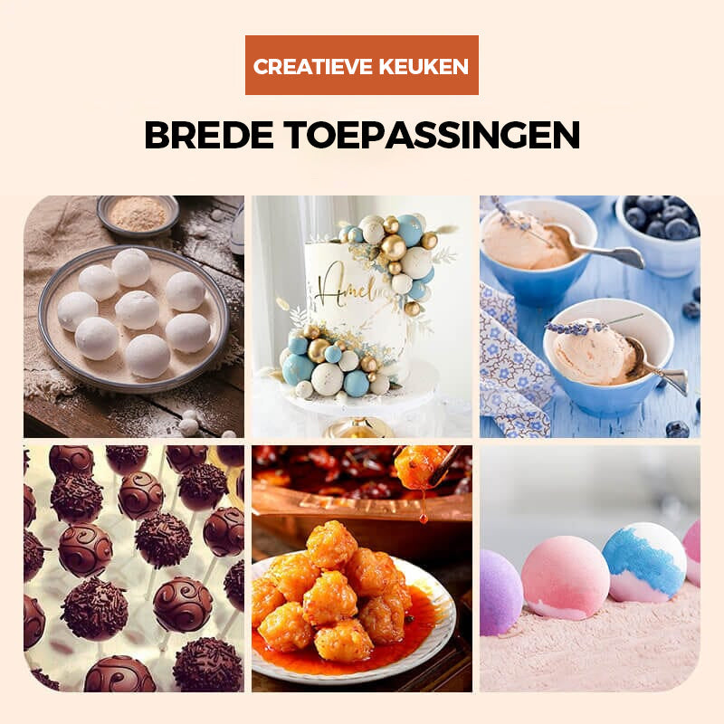 Creative Kitchen drievoudige gehaktbalmaker