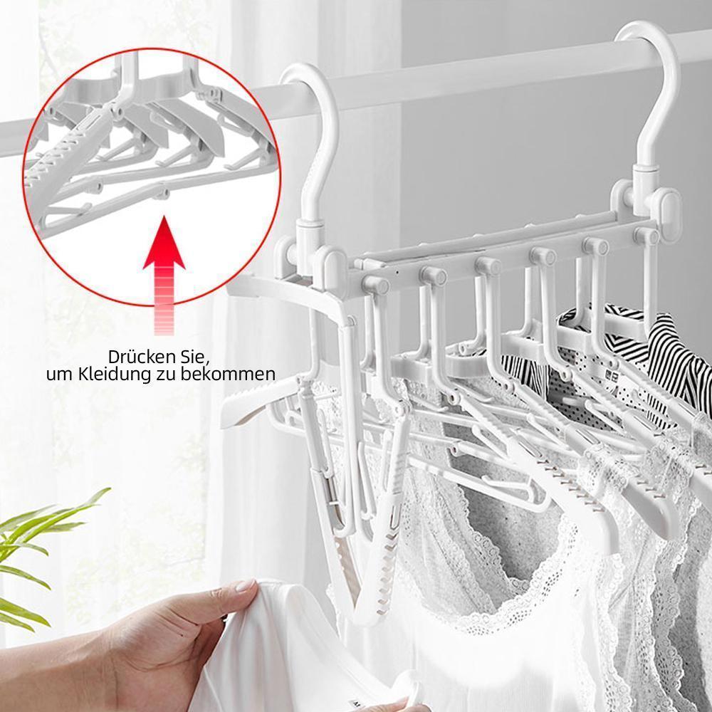Opvouwbare kleerhanger en broekenrek
