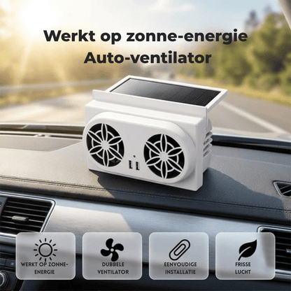 SolarBreeze — Auto Ventilator op Zonne-energie | 50% KORTING