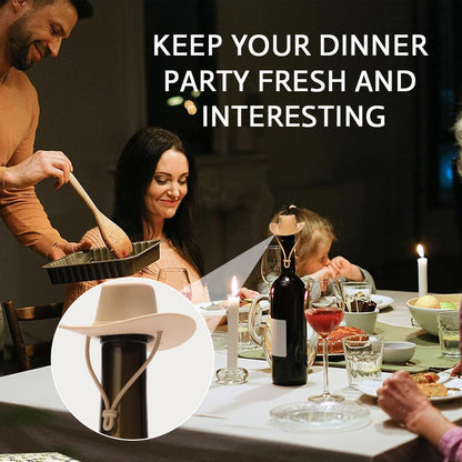 Creatieve cowboyhoed wijnflesstopper | 1+2 GRATIS