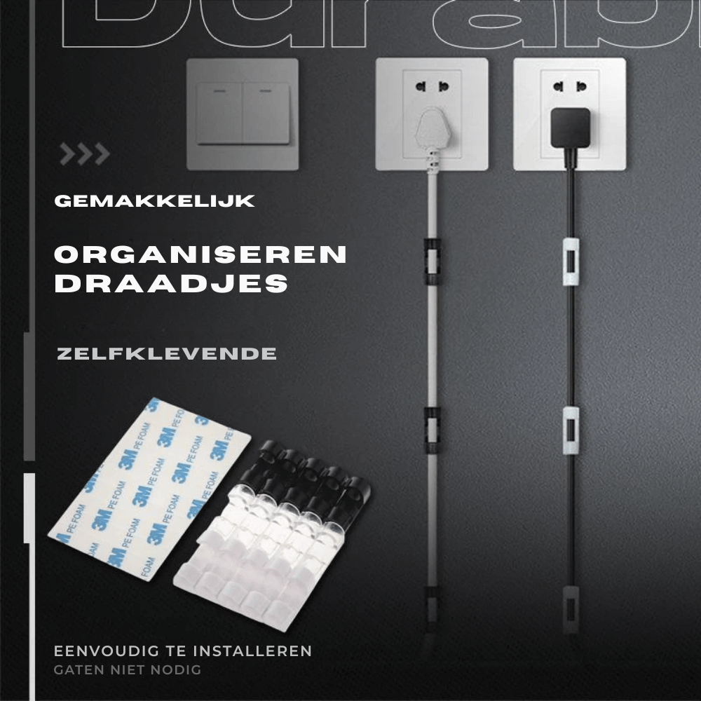 ClampLux — Kabel Organizer Clips | 50% KORTING