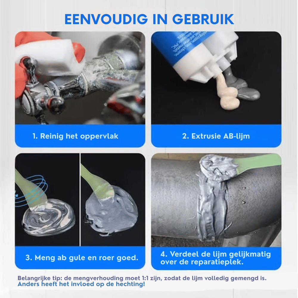 RamtekBond — Industriële Reparatielijm | 1+1 GRATIS