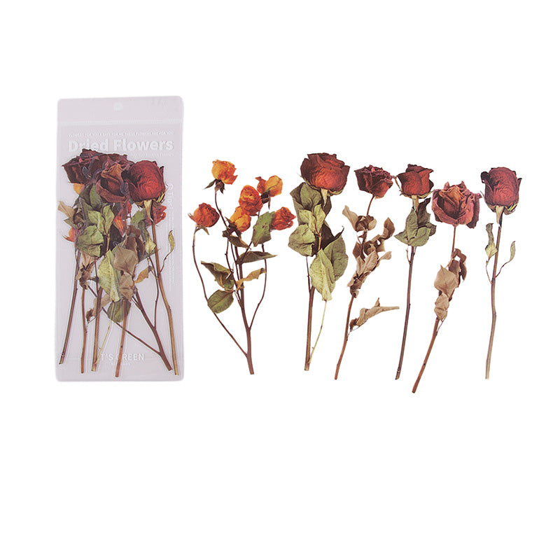 Gedroogde Bloemen Stickers Set