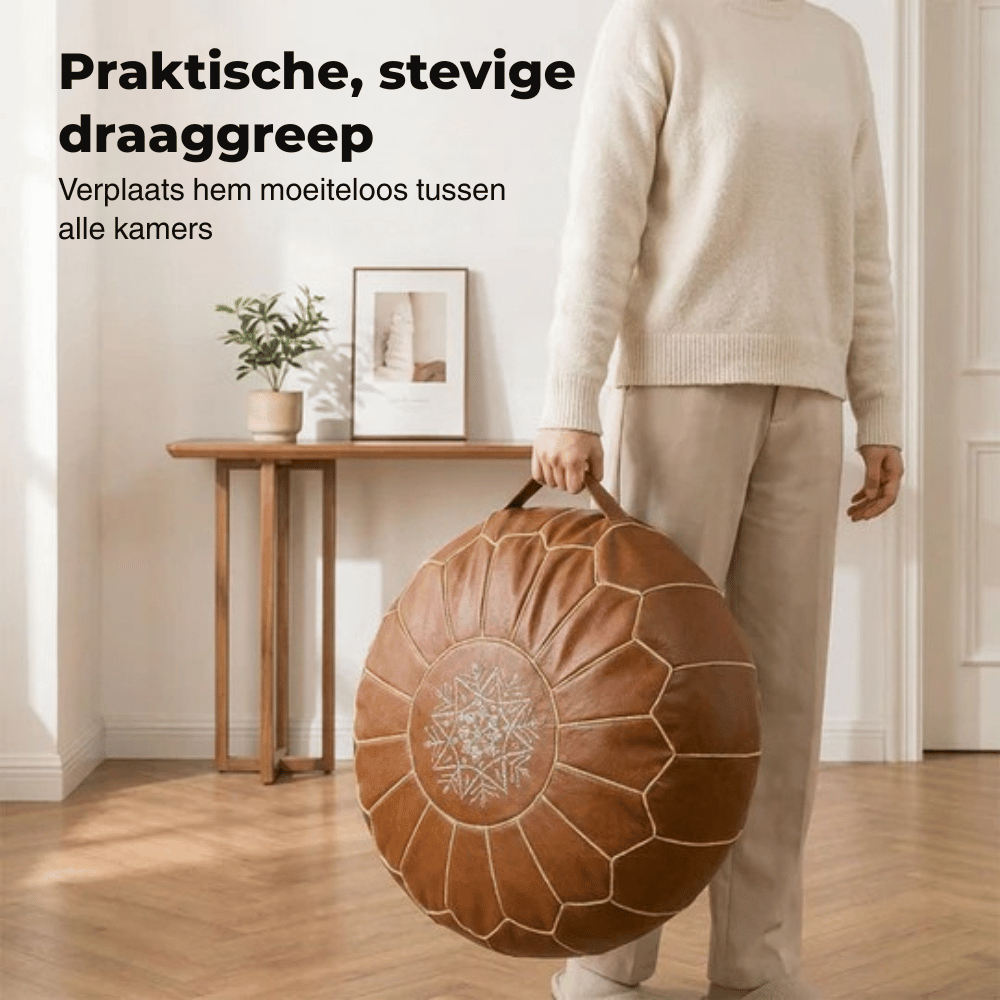 Charmora — Stijlvolle Poef met Opbergruimte | 50% KORTING