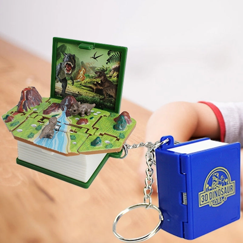 3D pop-up boek sleutelhanger