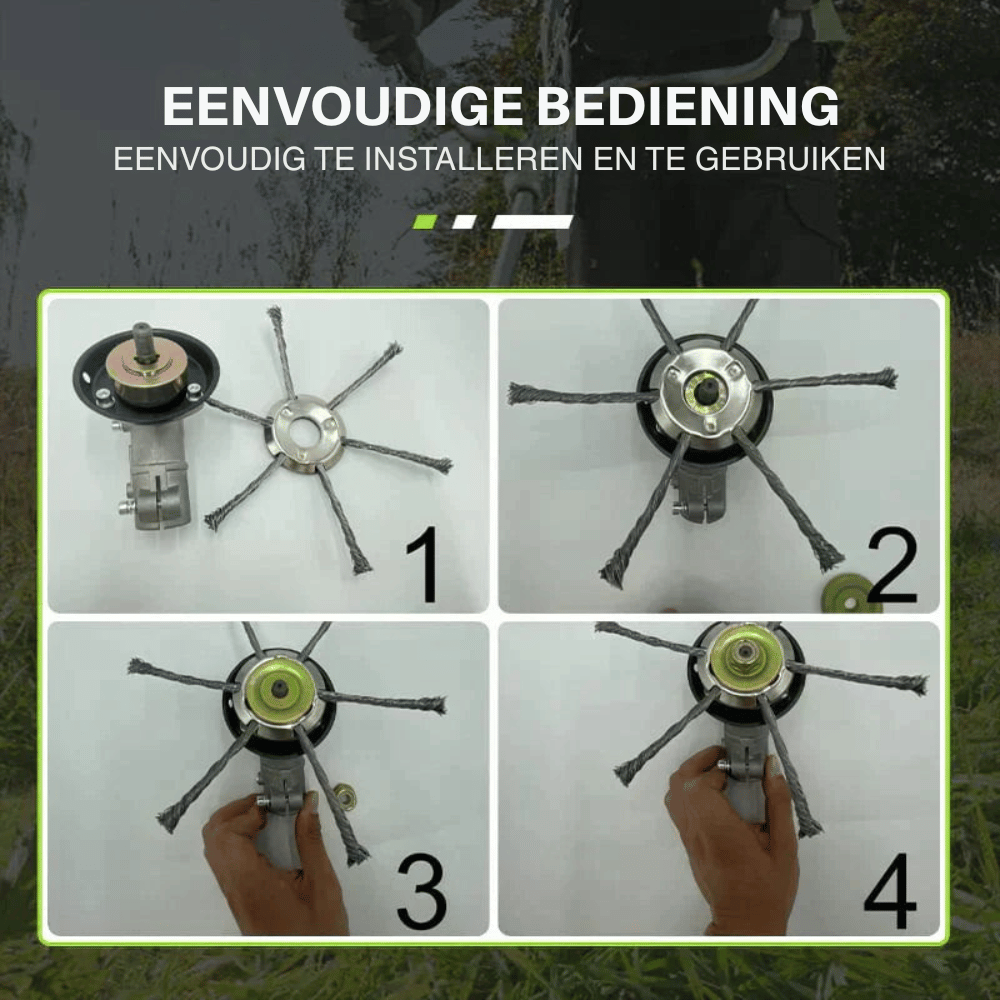 TitanTrim — Staaldraad-Onkruidsnijder | 1+1 GRATIS