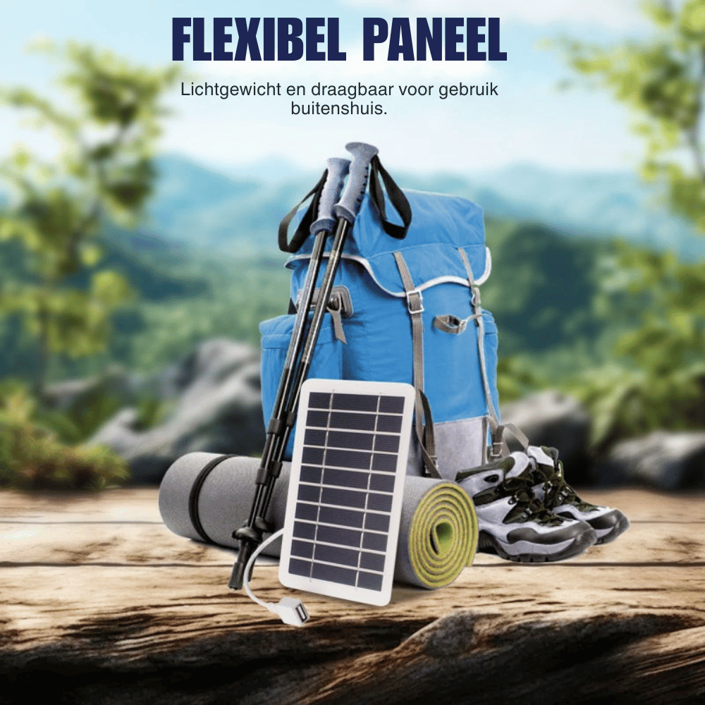 SunPower — Flexibel Zonne-Oplaadpaneel | 1+1 GRATIS