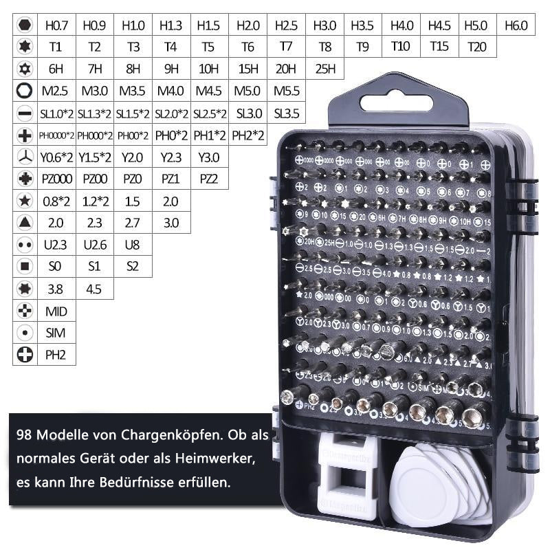 Multifunctionele 115 in 1 schroevendraaierset