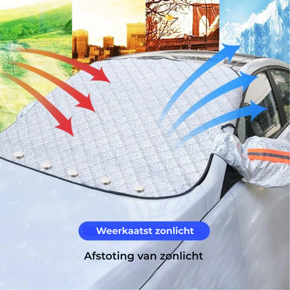 FrostGuard – 4-Seizoenen Voorruitkap | 2+1 GRATIS