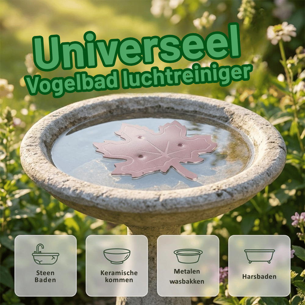 AquaLeaf — Vogelbad Waterreiniger | 50% KORTING