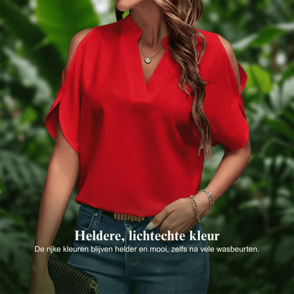 Celina — Leichtes Top mit V-Ausschnitt | 50% RABATT