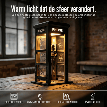 LumaCall — Vintage Telefooncel Lamp | 50% KORTING