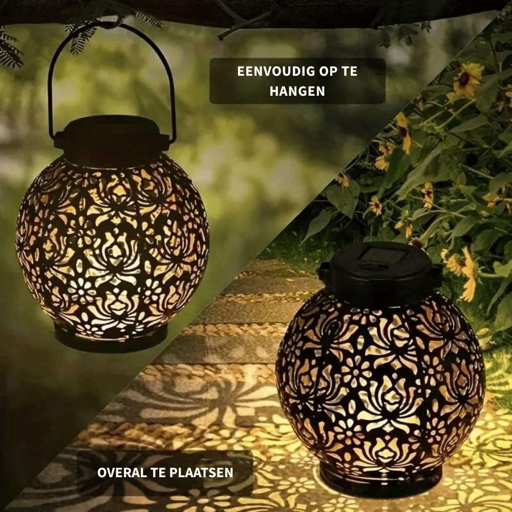 GlowHaven — Solar Tuinlantaarn | 50% KORTING
