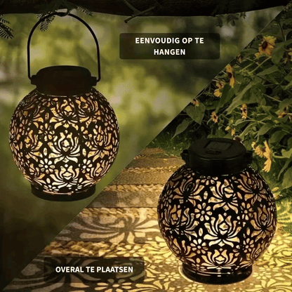 GlowHaven — Solar Tuinlantaarn | 50% KORTING