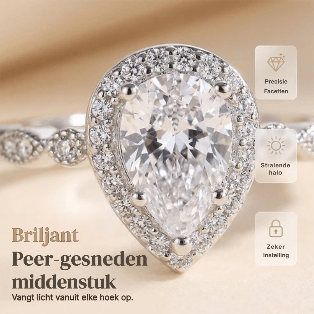 Claire — Vintage Zirkoon Tweedelige Ringenset | 50% KORTING