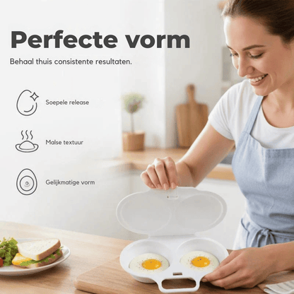 EggMaster — Magnetron Dubbele Eierstomer | 1+1 GRATIS